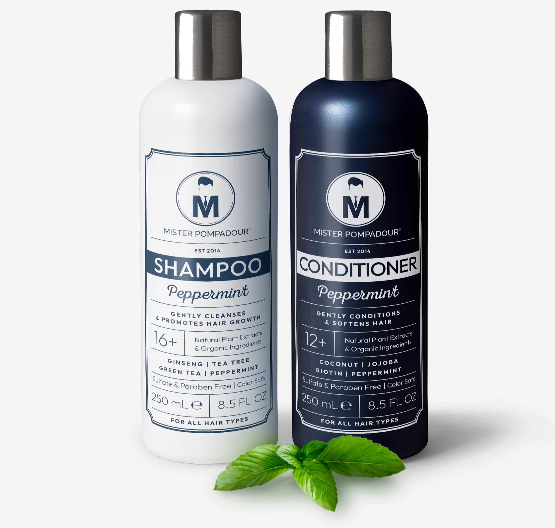 Mister Pompadour Peppermint Shampoo and Conditioner Set